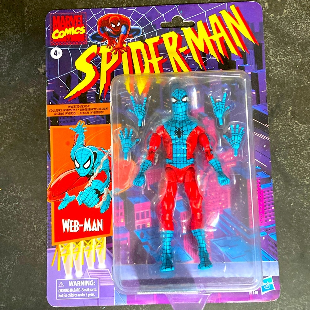 2021 Hasbro Marvel Comics Legends Series Retro: WEB-MAN (INVERTED DESIGN!)
